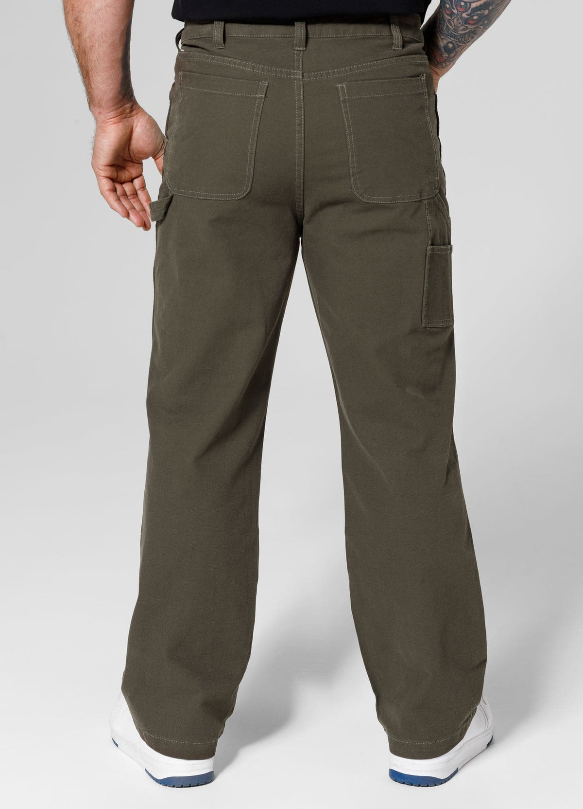 DOGWOOD Olivgrüne Baggy-Hose