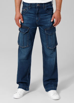 LONGSPUR Cargo Navy Wash Jeans - Pitbullstore.eu