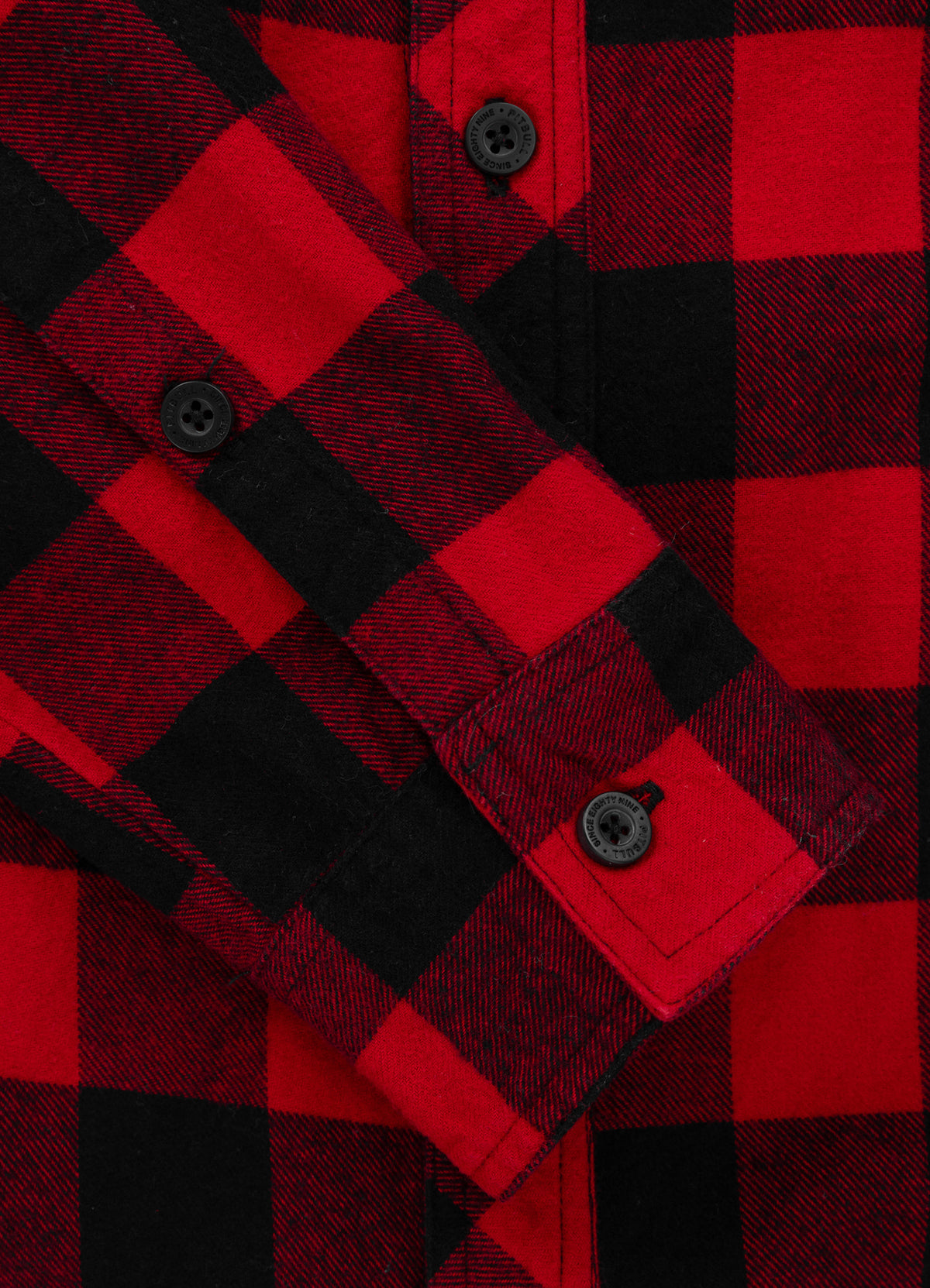 MITCHELL Red/Black Flannel Shirt - Pitbullstore.eu