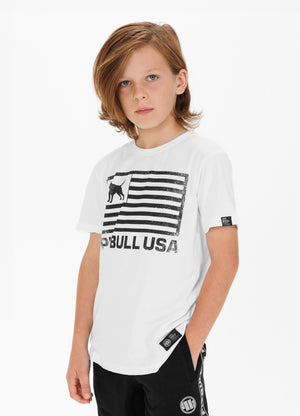 PITBULL USA kids white t-shirt - Pitbullstore.eu