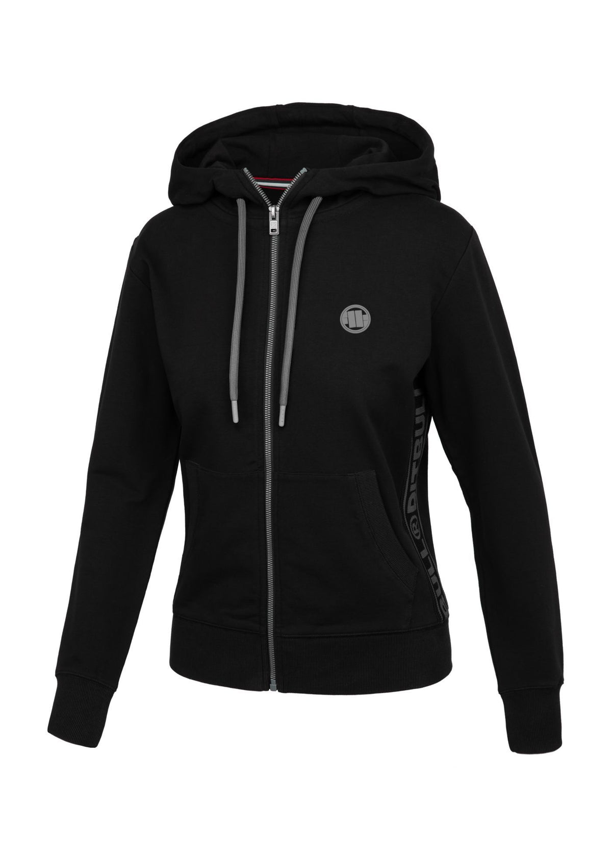 Damen-Kapuzenpullover mit Reißverschluss French Terry Small Logo