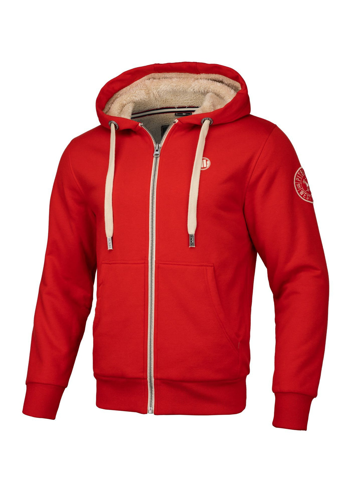 Hoodie mit Reißverschluss Sherpa Ruffin - Rot