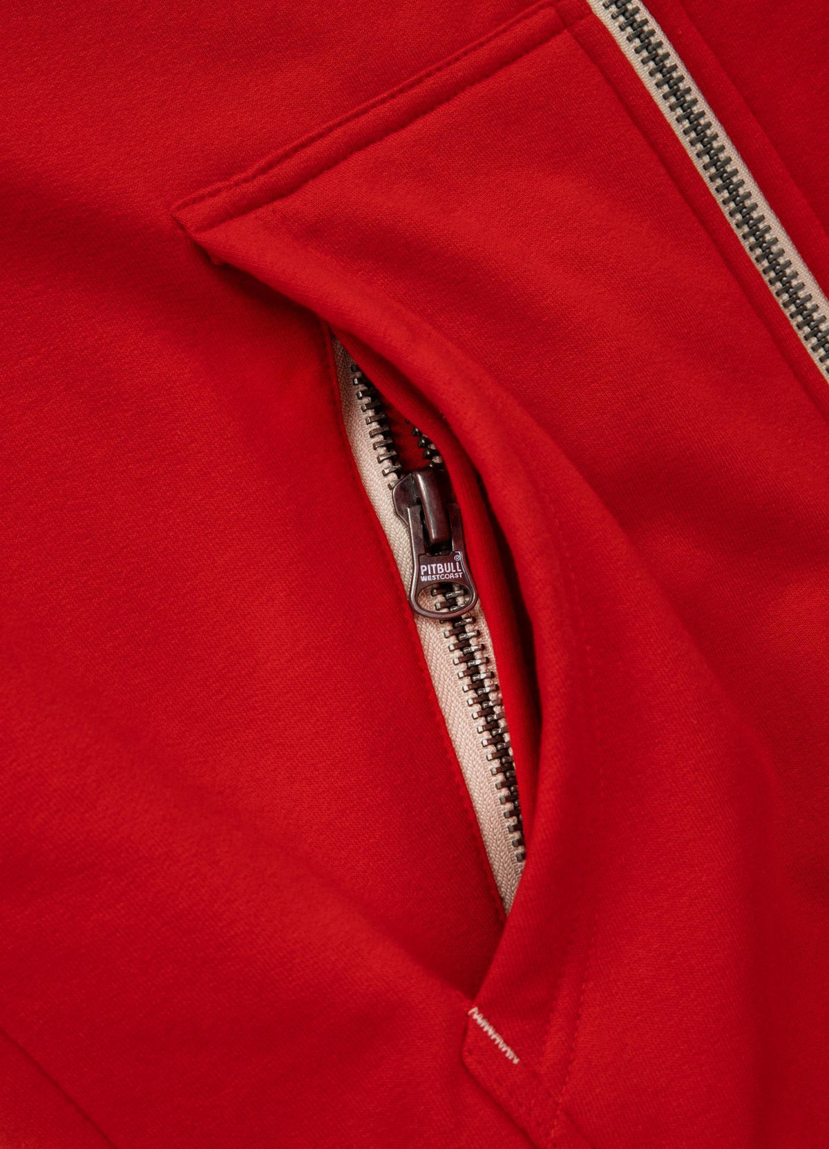 Hoodie mit Reißverschluss Sherpa Ruffin - Rot