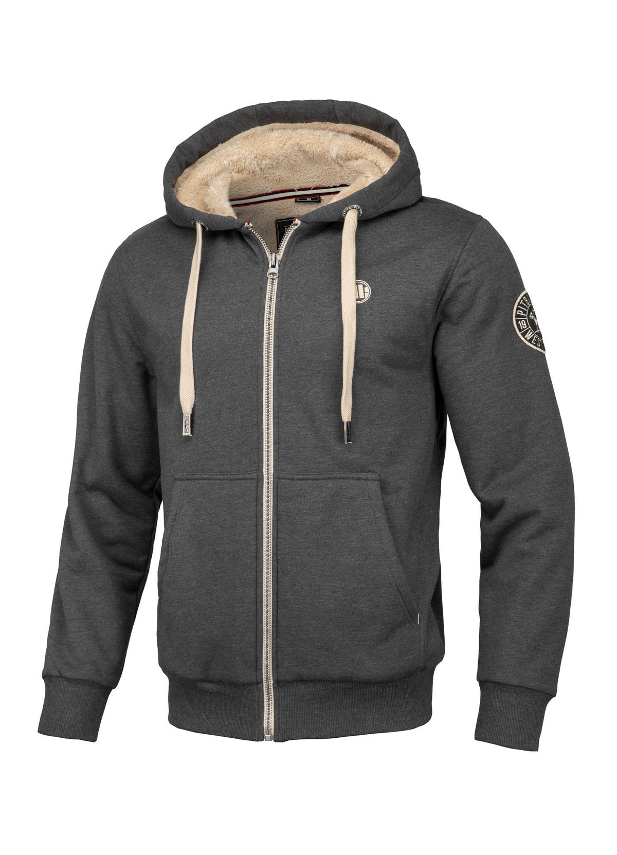 Hoodie mit Reißverschluss Sherpa Ruffin - Anthrazit