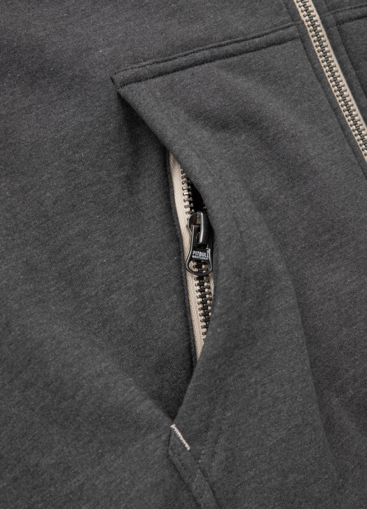 Hoodie mit Reißverschluss Sherpa Ruffin - Anthrazit