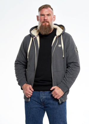 Hoodie mit Reißverschluss Sherpa Ruffin - Anthrazit