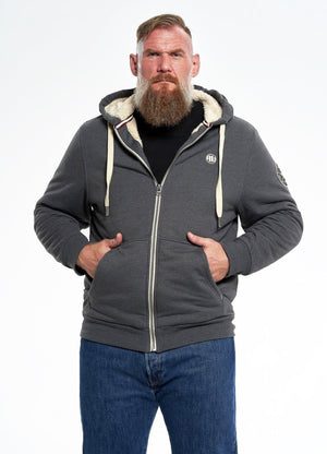 Hoodie mit Reißverschluss Sherpa Ruffin - Anthrazit