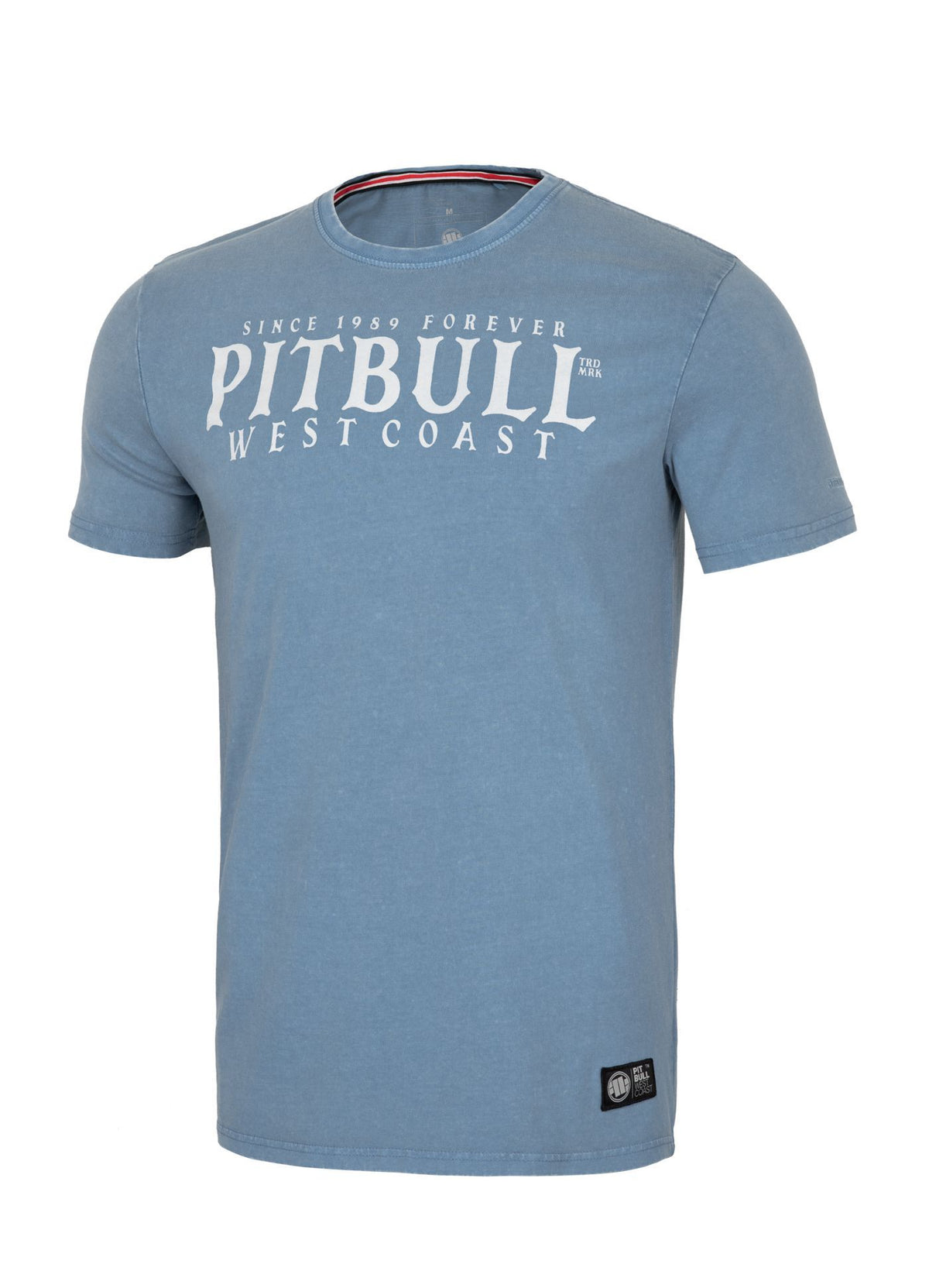 T-Shirt Mittelgewicht PITBULL FOREVER Hellblau