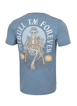 T-Shirt Mittelgewicht PITBULL FOREVER Hellblau