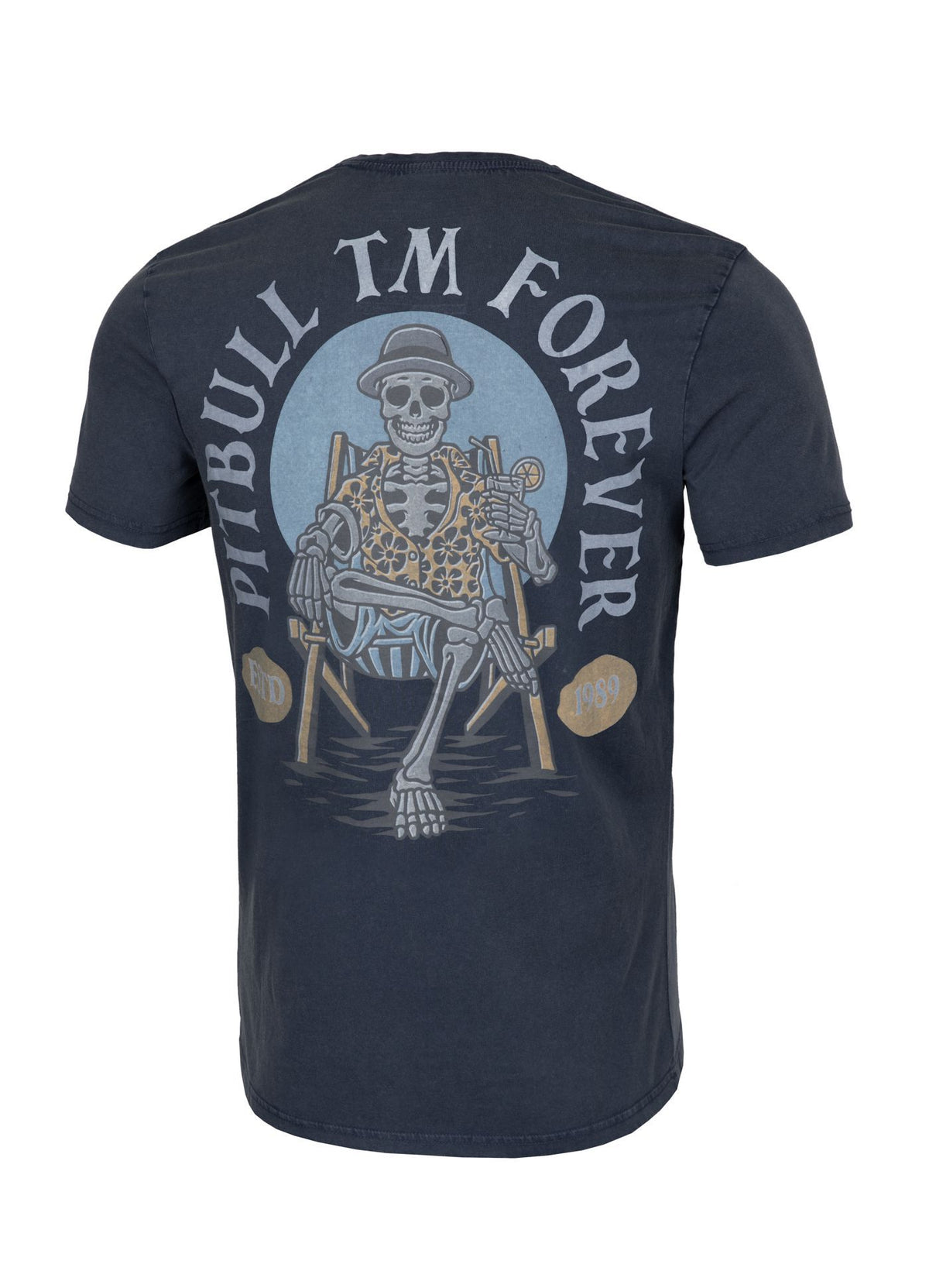 T-Shirt Mittelgewicht PITBULL FOREVER Dunkelblau