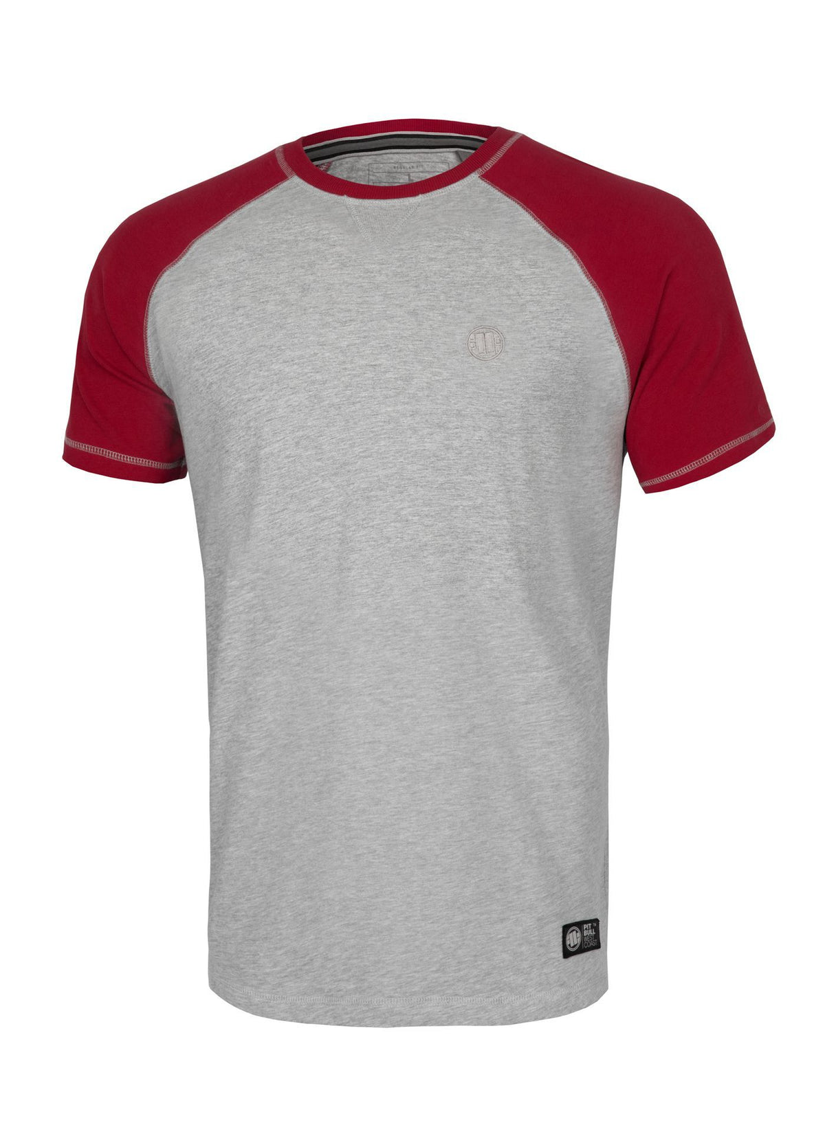 T-Shirt Garment Washed Raglan Small Logo - Pitbull.eu
