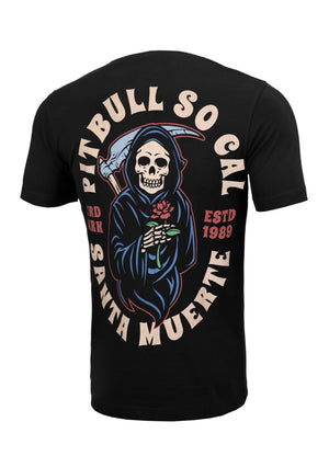 SANTA MUERTE Schweres T-Shirt Schwarz