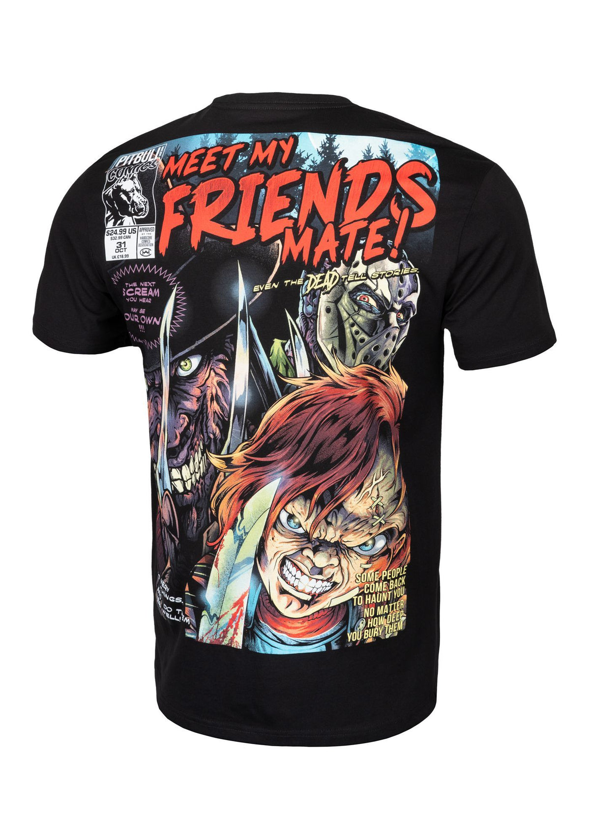 T-Shirt MEET MY FRIENDS Schwarz