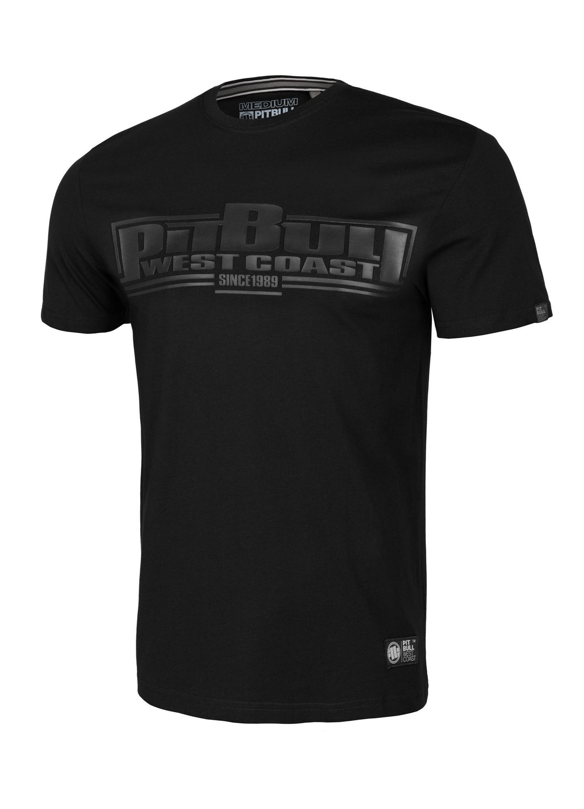 T-Shirt Mittelgewicht ONE TONE BOXING Schwarz
