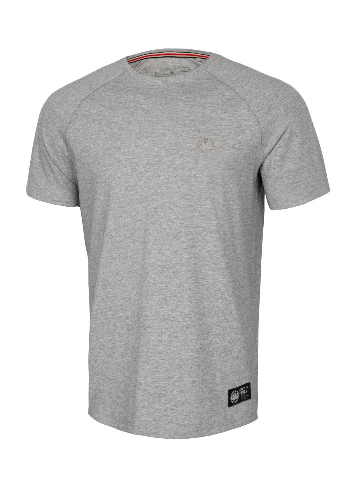 T-Shirt Schwerer Spandex KLEINES LOGO Grau