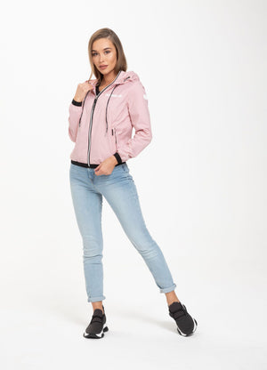 Damen Nylonjacke mit Kapuze DAHLIA Rosa 