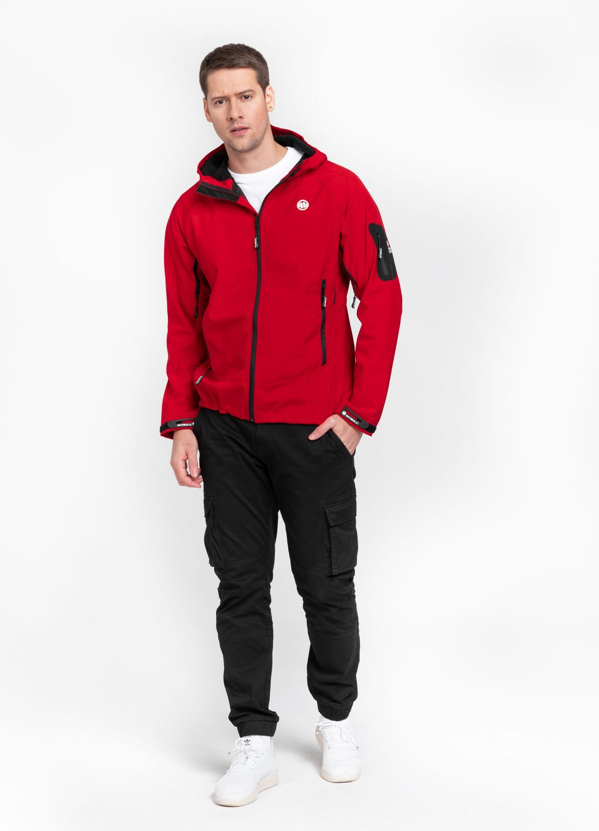 ROCKFISH Kapuzen-Softshelljacke Rot 
