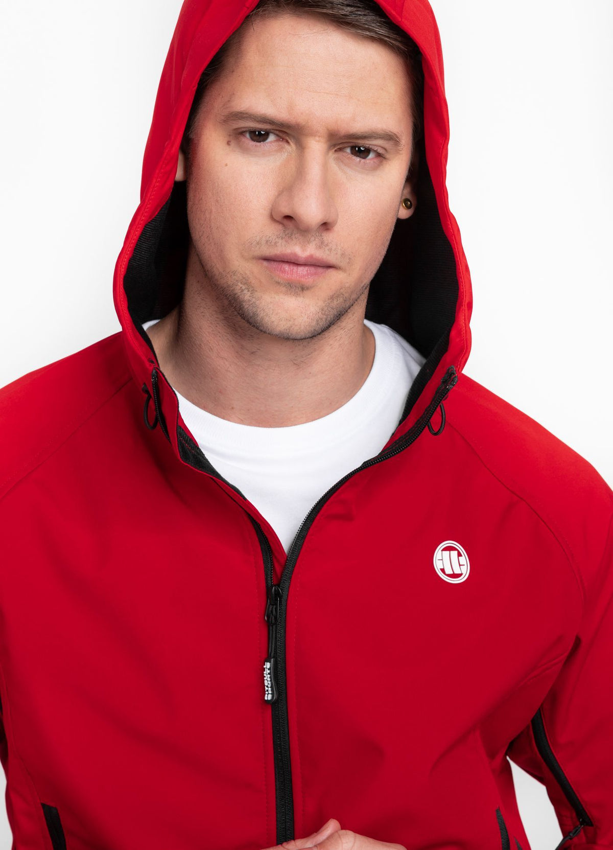 ROCKFISH Kapuzen-Softshelljacke Rot 