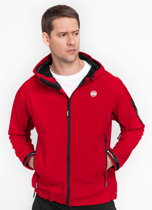 ROCKFISH Kapuzen-Softshelljacke Rot 