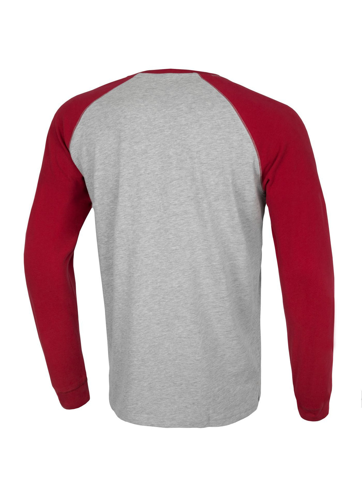 Longsleeve Heavyweight SMALL LOGO Grau/Rot