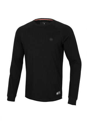 Longsleeve Heavyweight Spandex KLEINES LOGO Schwarz