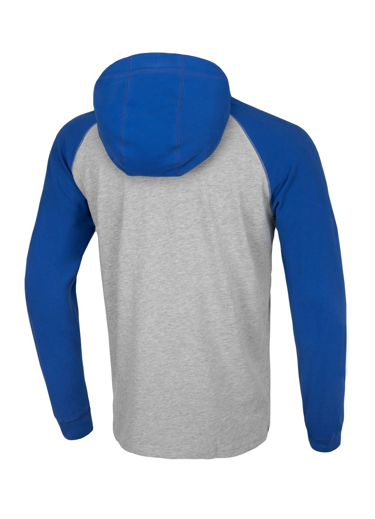 Langarmshirt mit Kapuze, Garment Washed Raglan, kleines Logo
