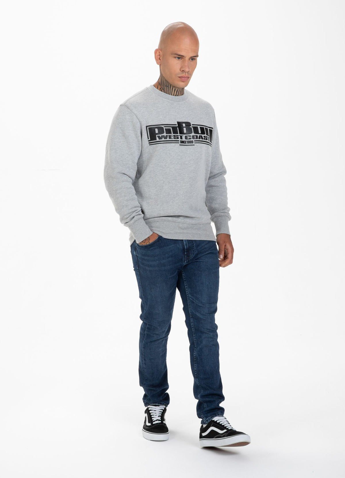 Crewneck Classic Boxing 21 Graumeliert 