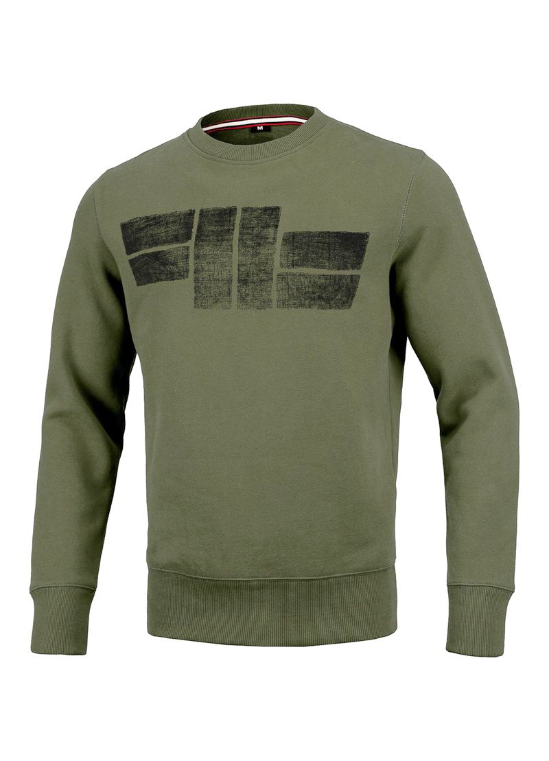 Rundhalsausschnitt CLASSIC LOGO Olive