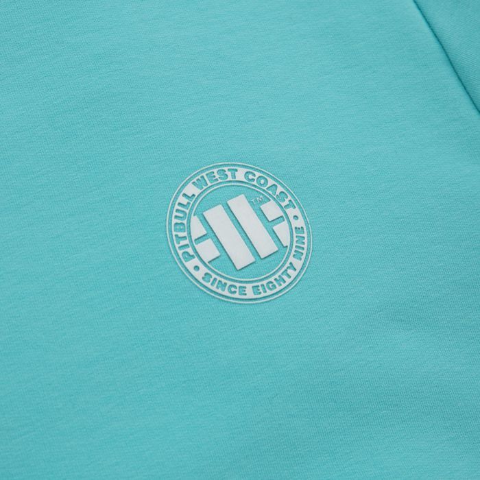 Rundhalsausschnitt Damen French Terry Kleines Logo