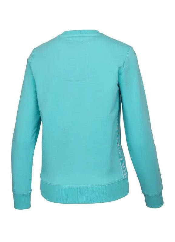 Rundhalsausschnitt Damen French Terry Kleines Logo
