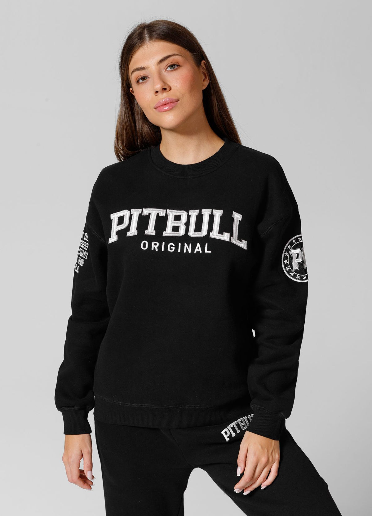 Frauen Oversize Sweatshirt Tyrian - Schwarz