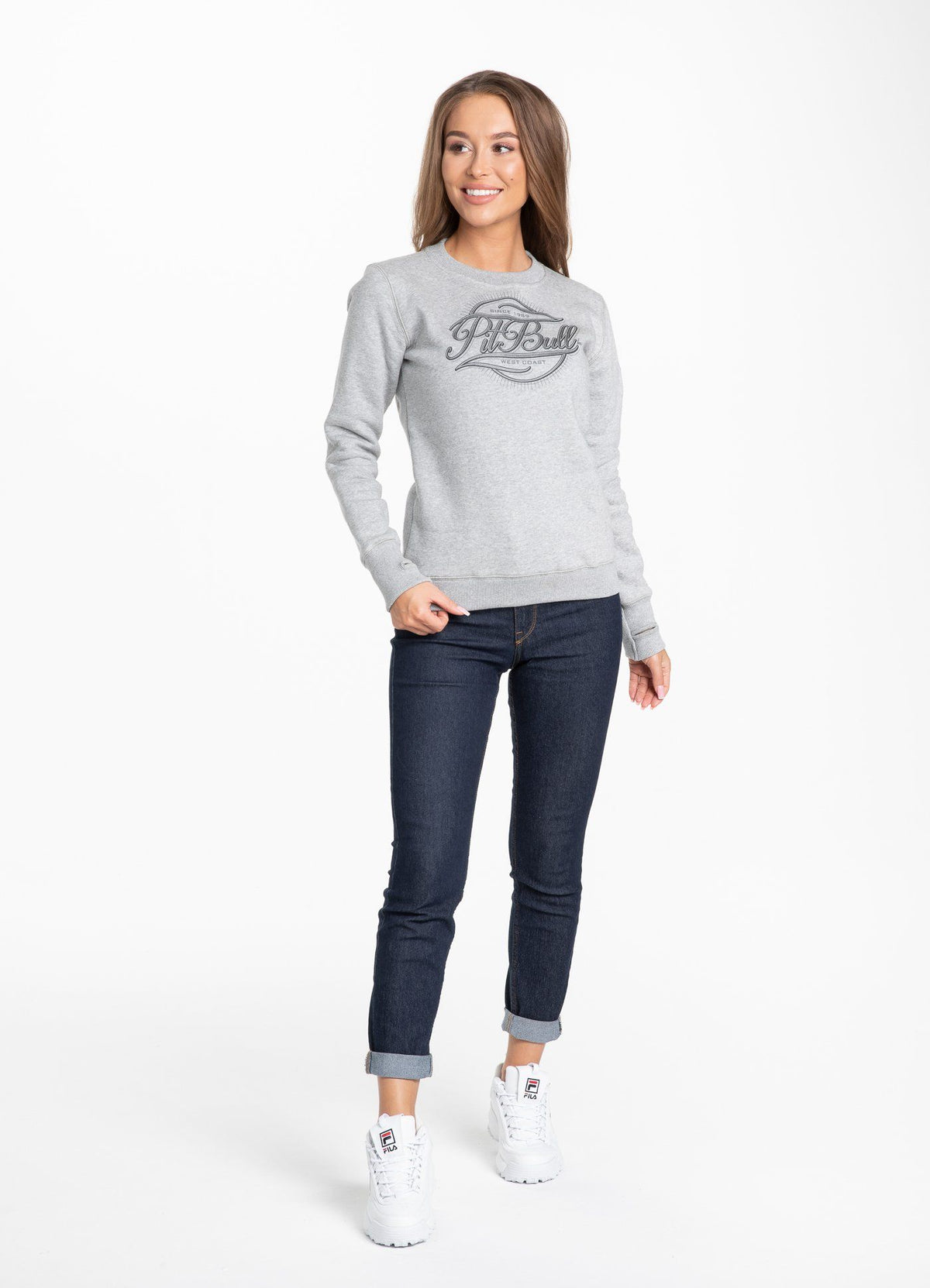 DAMEN CREWNECK IR Grau MLG