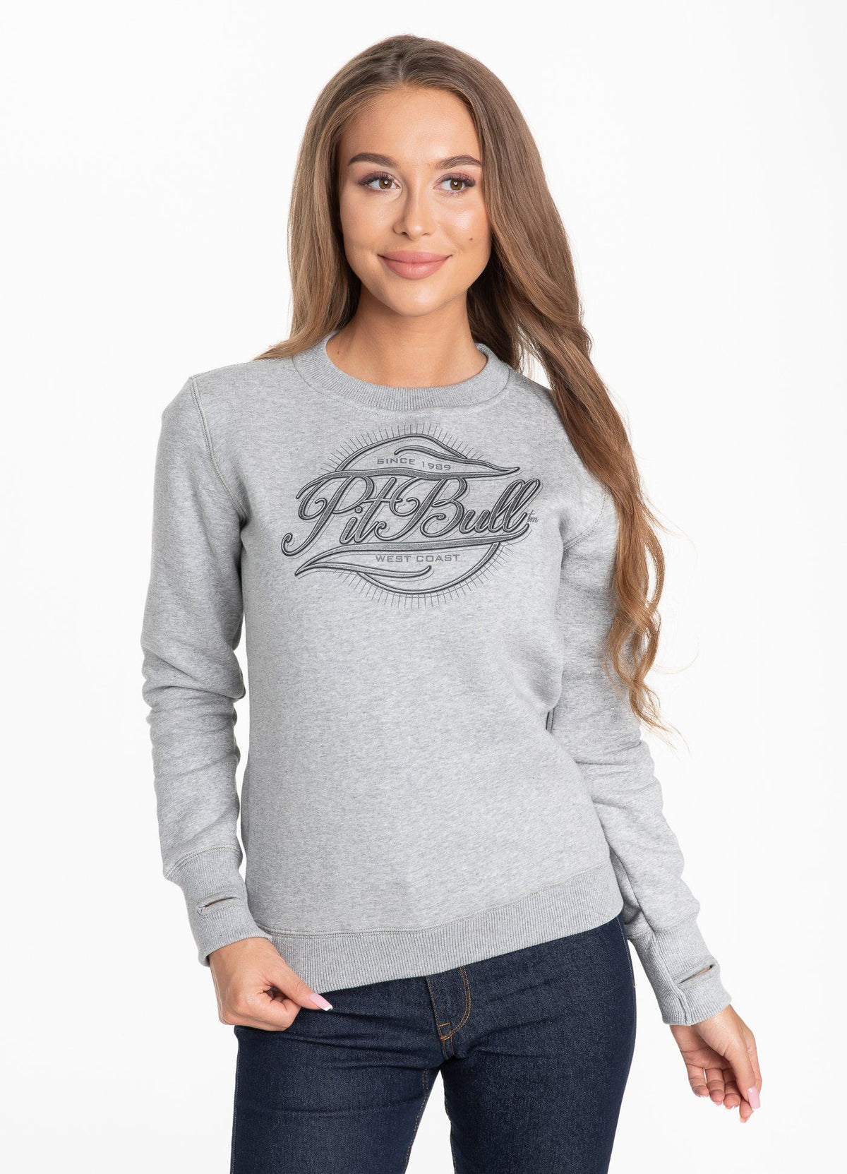 DAMEN CREWNECK IR Grau MLG