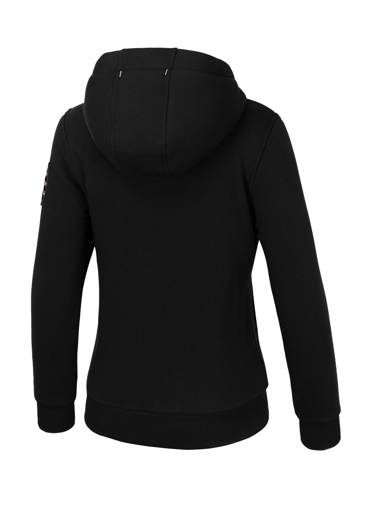 Damen Hoodie mit Reißverschluss Sherpa Ruffina - Schwarz