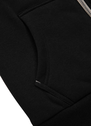 Damen Hoodie mit Reißverschluss Sherpa Ruffina - Schwarz