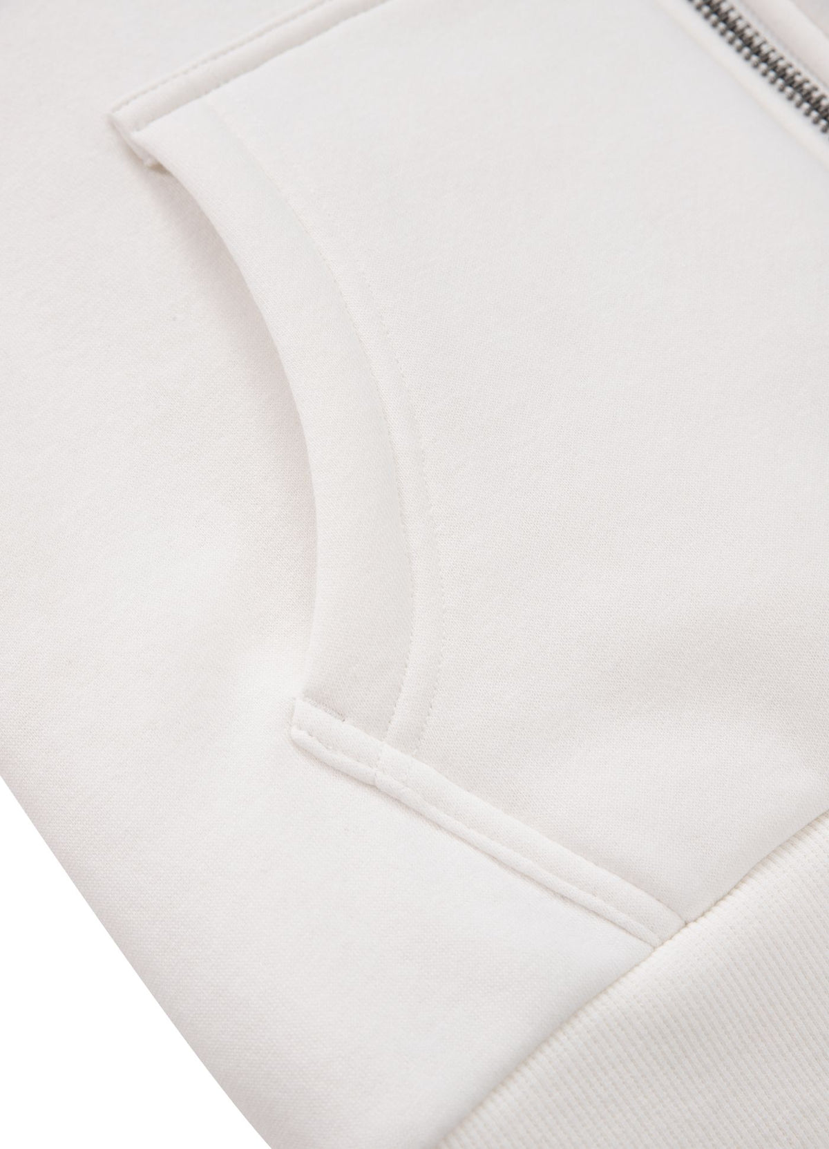 Frauen Hoodie mit Reißverschluss Sherpa Ruffina - Offwhite