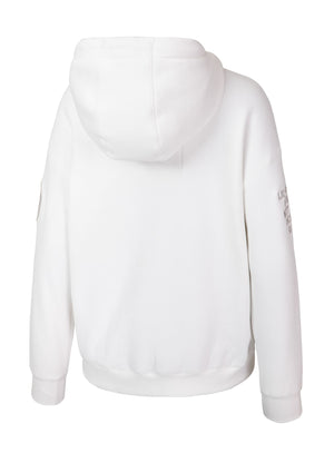 Frauen Oversize Hoodie Tyrian - Offwhite