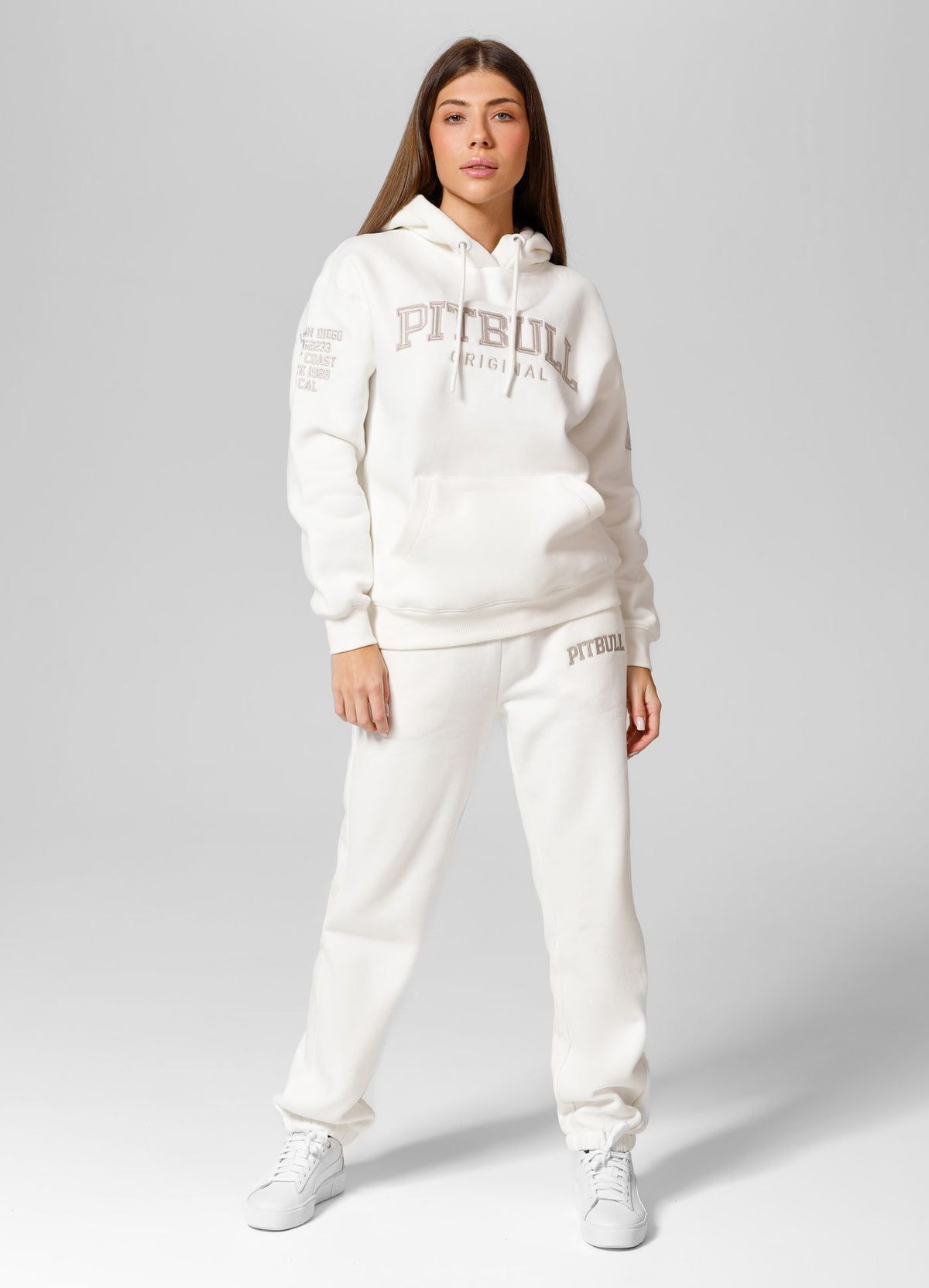 Frauen Oversize Hoodie Tyrian - Offwhite