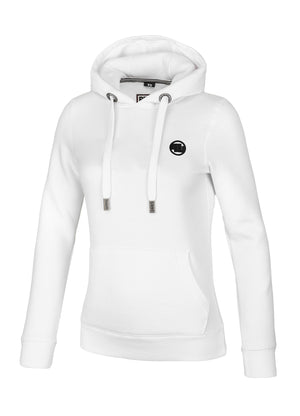 Damen-Hoodie KLEINES LOGO Weiß