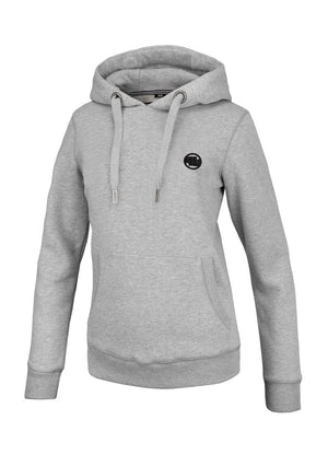 Damen-Hoodie KLEINES LOGO Grau