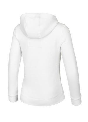 Damen-Hoodie KLEINES LOGO Weiß