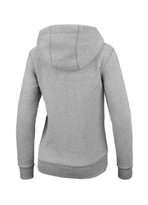 Damen-Hoodie KLEINES LOGO Grau