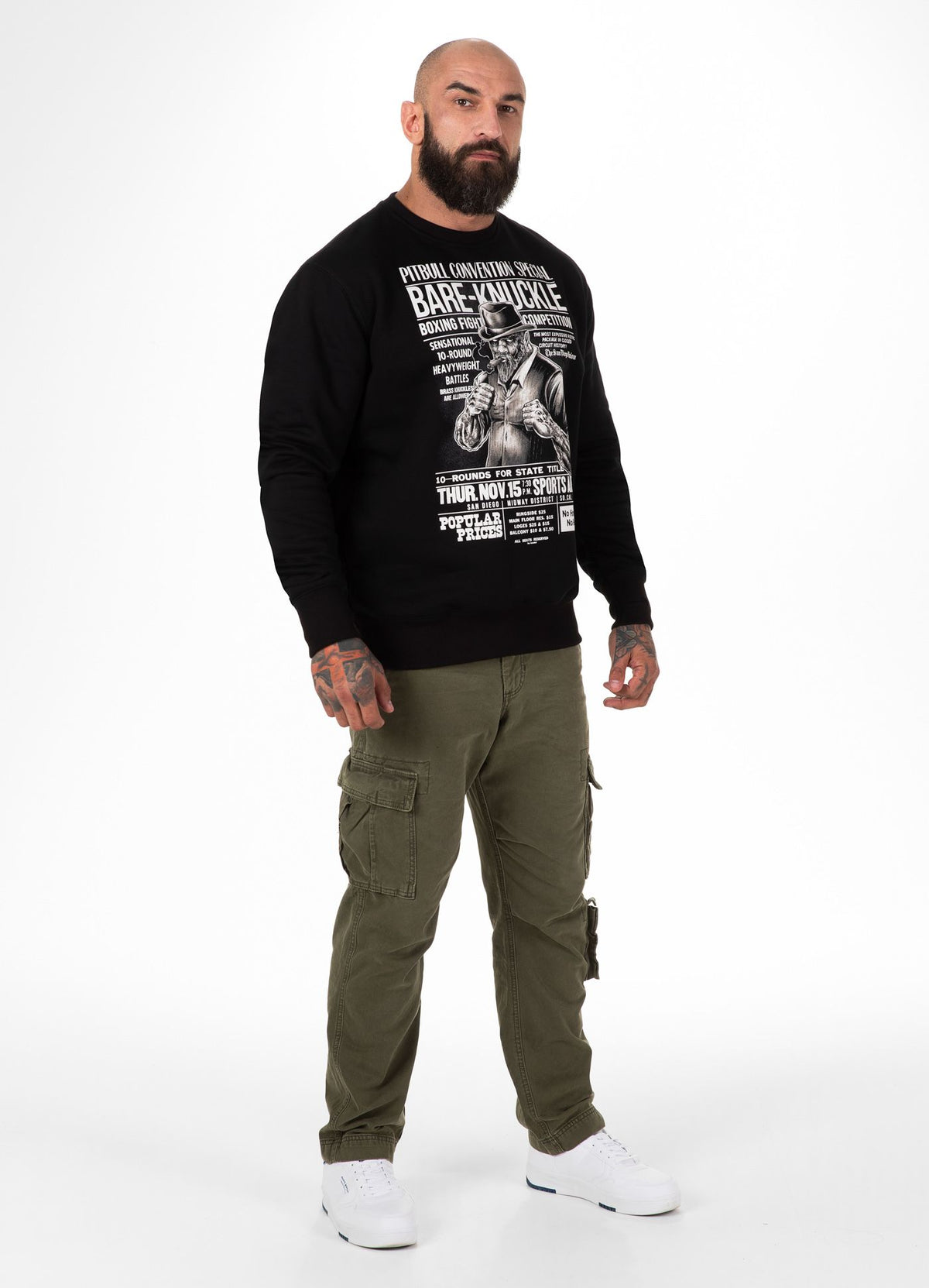 Sweatshirt Bare Knuckle - Schwarz