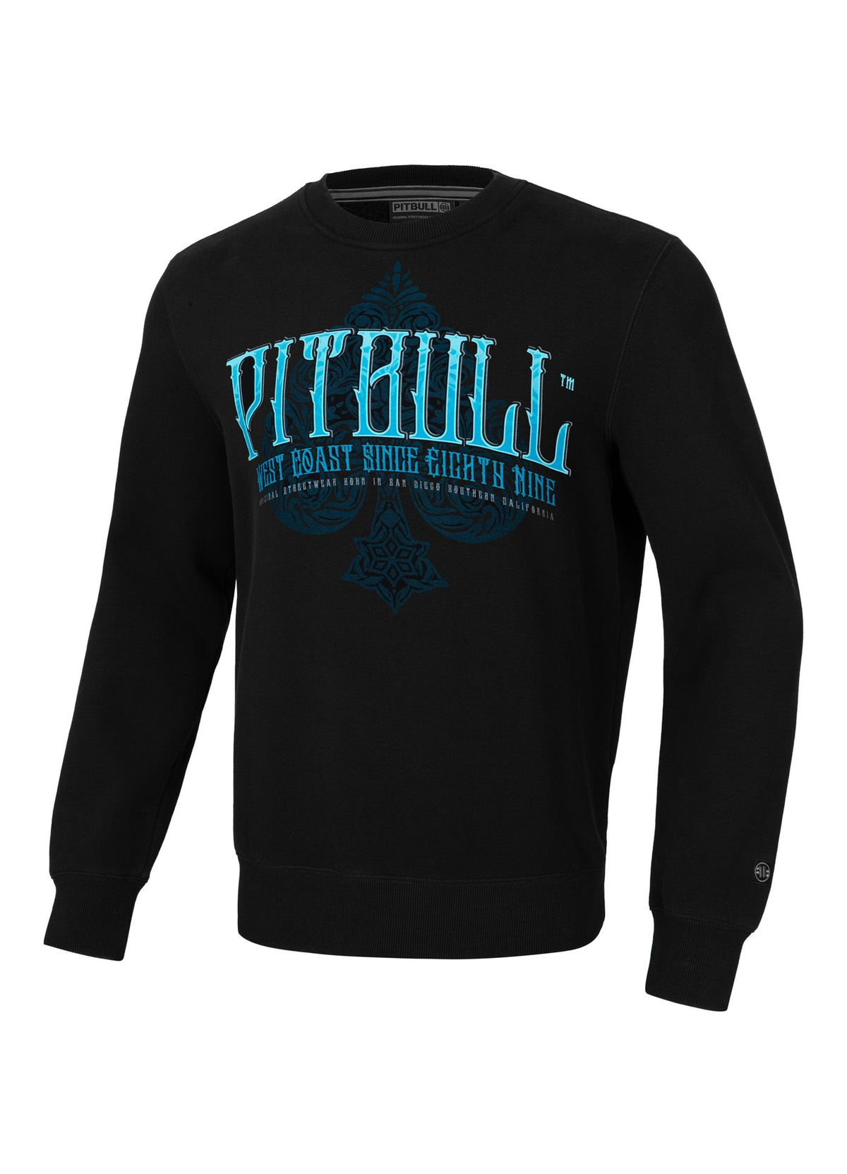 Sweatshirt Blue Skull - Schwarz