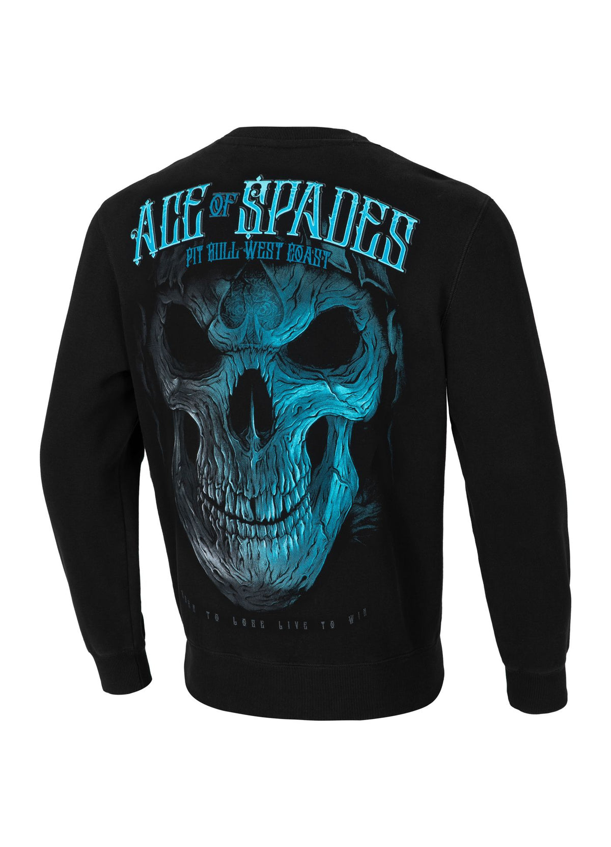 Sweatshirt Blue Skull - Schwarz