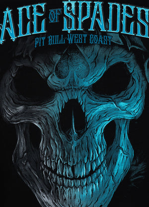 Sweatshirt Blue Skull - Schwarz