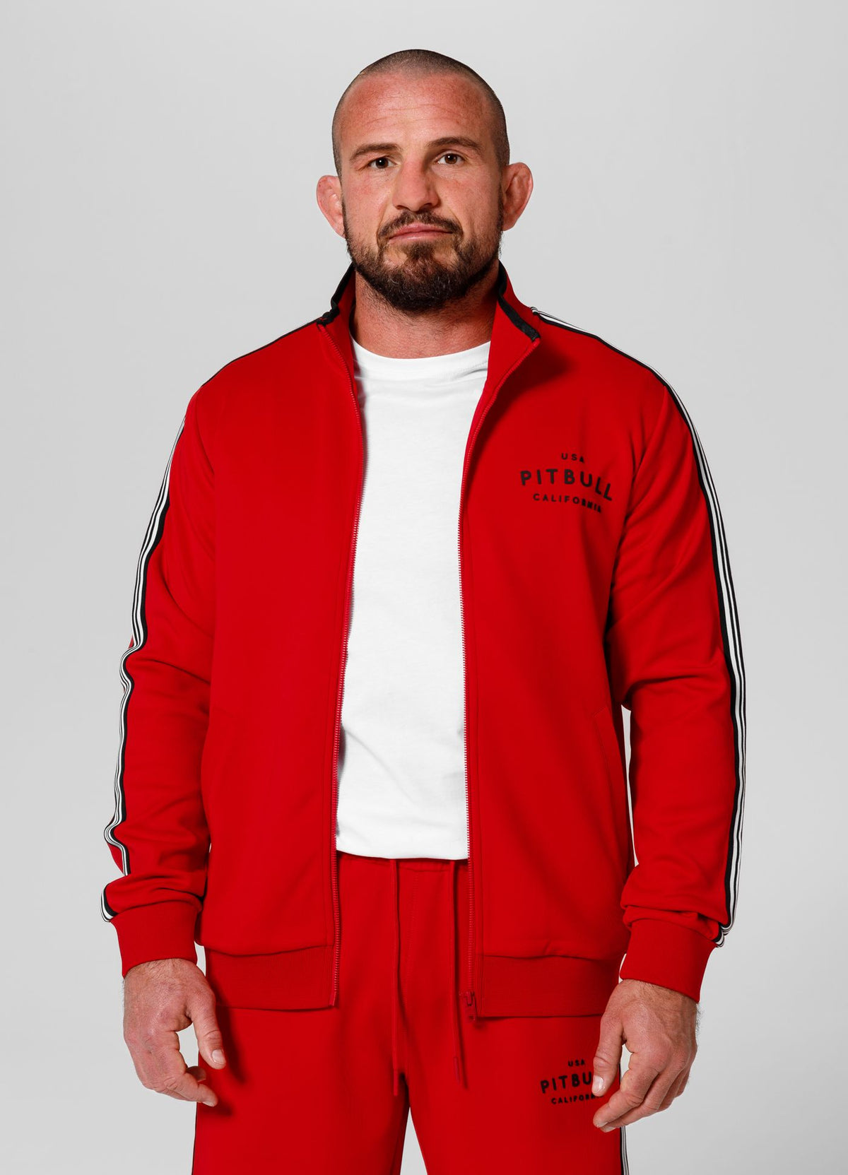 Sweatshirtjacke Nelson - Rot