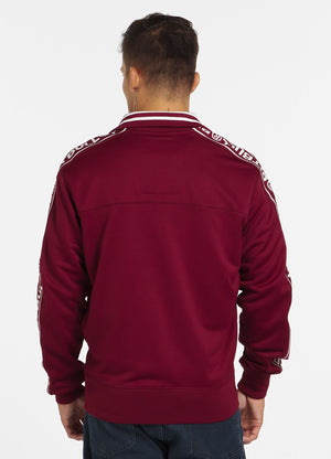 Trainingsjacke Oldschool Tape Logo - Burgundy