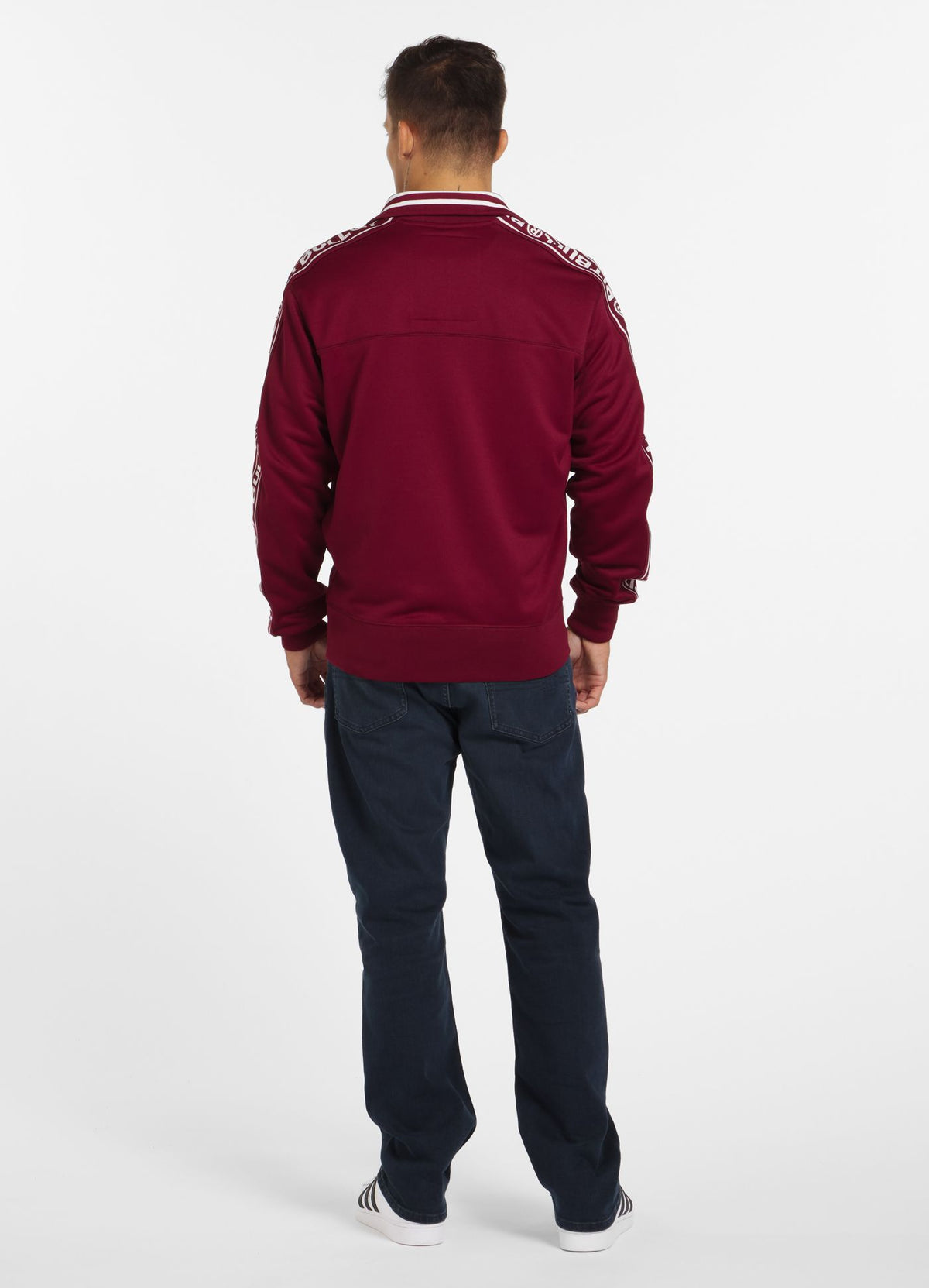 Trainingsjacke Oldschool Tape Logo - Burgundy