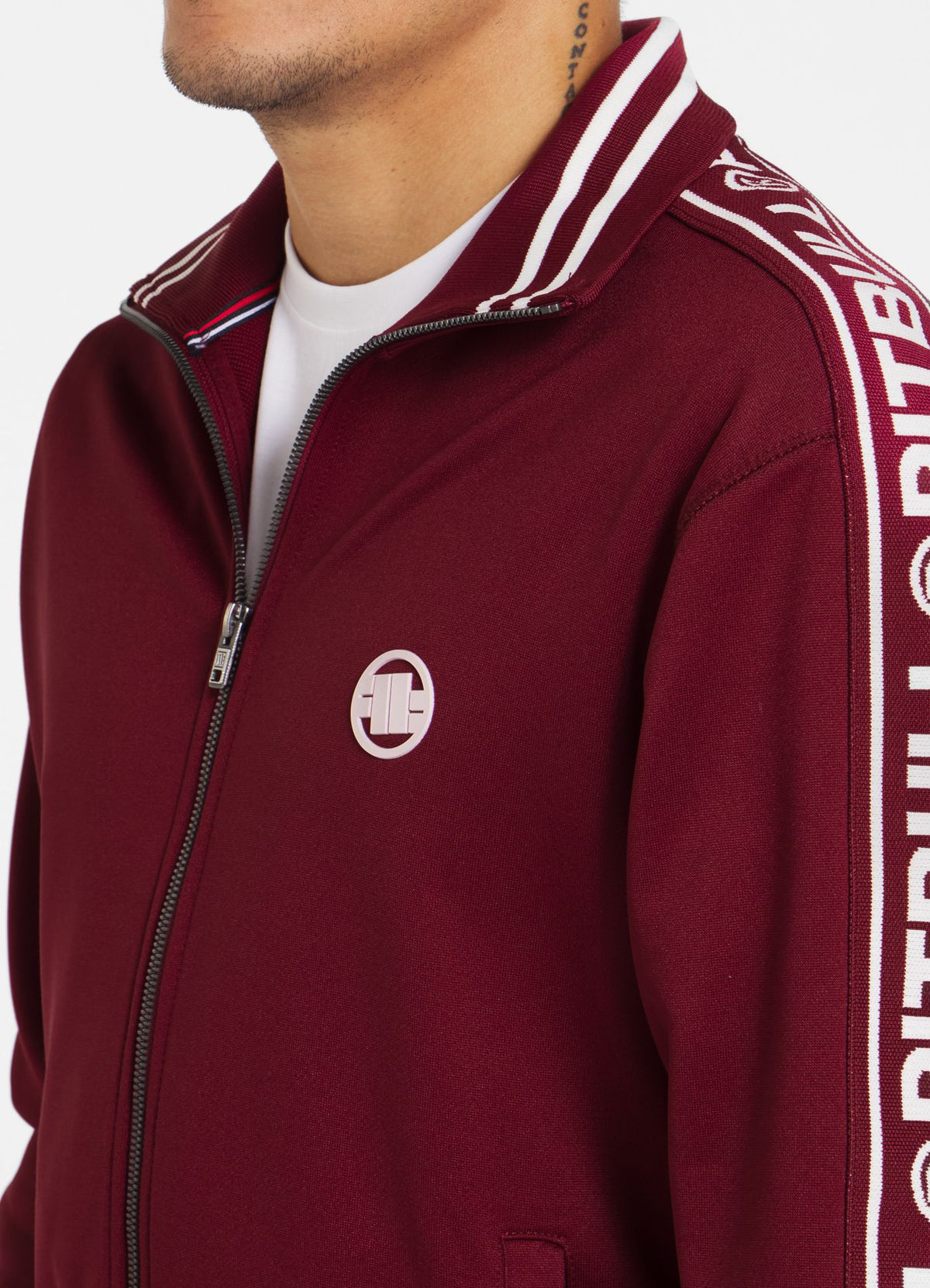 Trainingsjacke Oldschool Tape Logo - Burgundy